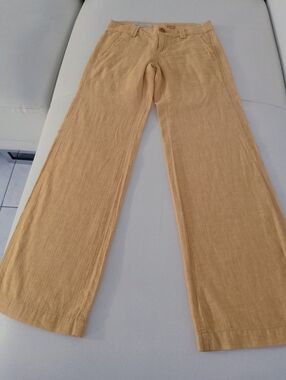 Anthropology Pilcro and Letterpress Women's Wide Leg Pants YELLOW